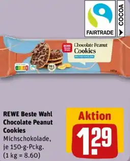 REWE REWE Beste Wahl Chocolate Peanut Cookies Angebot