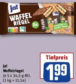 REWE ja! Waffelriegel Angebot