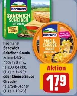 REWE Hochland Sandwich Scheiben Gouda Angebot