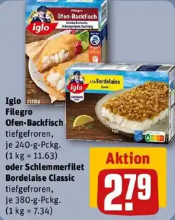 REWE Iglo Filegro Ofen-Backfisch Angebot
