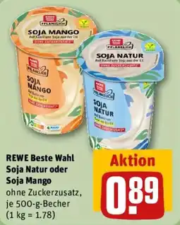 REWE Soja Natur oder Soja Mango Angebot