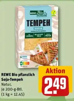 REWE REWE Bio pflanzlich Soja-Tempeh Natur Angebot