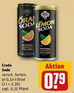REWE Crodo Soda Angebot