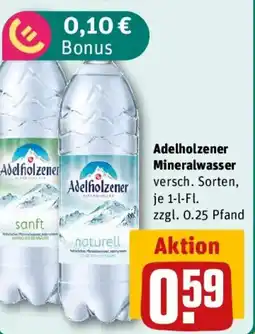 REWE Adelholzener Mineralwasser Angebot