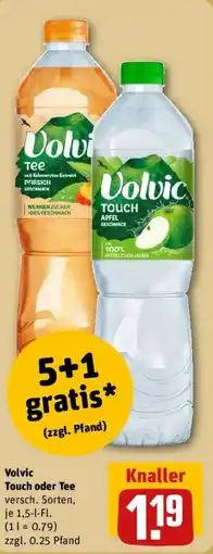 REWE Volvic Touch oder Tee Angebot