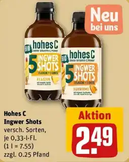 REWE Hohes C Ingwer Shots Angebot