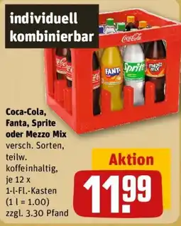 REWE Coca-Cola, Fanta, Sprite oder Mezzo Mix Angebot