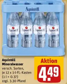 REWE Aquintell Mineralwasser classic Angebot