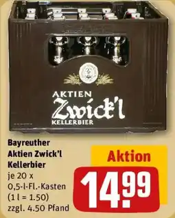 REWE Bayreuther Aktien Zwick'l Kellerbier Angebot