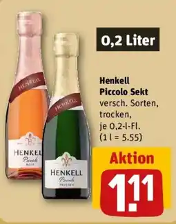 REWE Henkell Piccolo Sekt Angebot