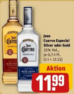 REWE Jose Cuervo Especial Silver oder Gold Angebot