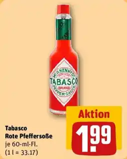 REWE Tabasco Rote Pfeffersoße Angebot