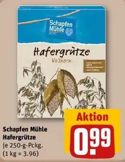 REWE Schapfen Mühle Hafergrütze Vollkorn Angebot
