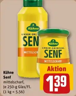 REWE Kühne Senf mittelscharf Angebot