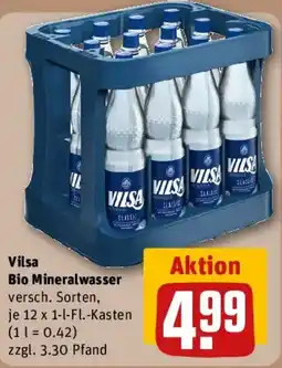 REWE Vilsa Bio Mineralwasser Classic Angebot