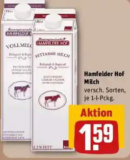REWE Hamfelder Hof Milch Angebot