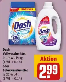 REWE Dash Vollwaschmittel Angebot