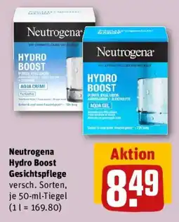 REWE Neutrogena Hydro Boost Gesichtspflege Angebot