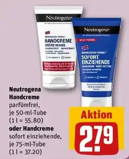 REWE Neutrogena Handcreme Angebot