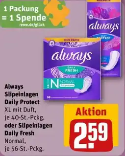 REWE Always Slipeinlagen Daily Protect Angebot