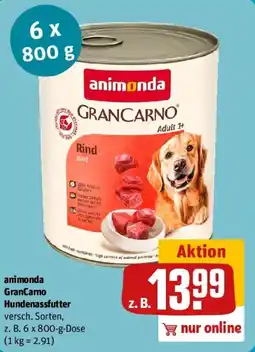 REWE animonda GranCarno Hundenassfutter Angebot