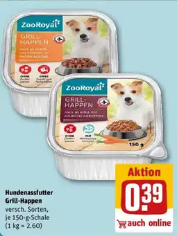REWE ZooRoyal Hundenassfutter Grill-Happen Angebot