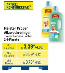 METRO Meister Proper Allzweckreiniger Angebot