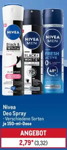 METRO Nivea Deo Spray Angebot