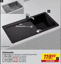 toom Baumarkt Einbauspüle Angebot