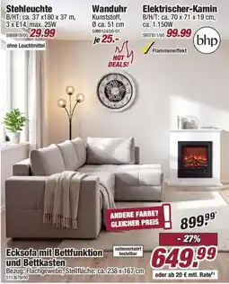 Poco Ecksofa mit Bettfunktion und Bettkasten Angebot