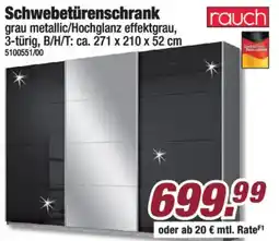Poco Schwebetürenschrank rauch Angebot