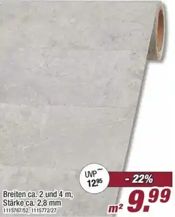 Poco Breiten ca. 2 und 4 m, Stärke ca. 2,8 mm Angebot