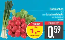 E-Center Radieschen oder Lauchzwiebeln Angebot