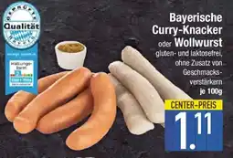 E-Center Bayerische Curry-Knacker Angebot