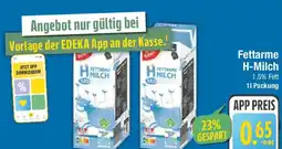 E-Center EDEKA Fettarme H-Milch Angebot