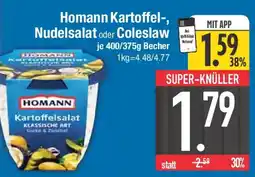 E-Center Homann Kartoffel-, Nudelsalat oder Coleslaw Angebot