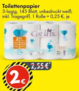 TEDi Toilettenpapier Angebot