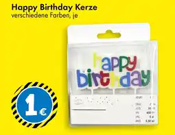 TEDi Happy Birthday Kerze Angebot