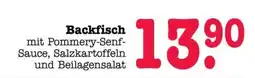 Scheck-in-Center Backfisch mit Pommery-Senf-Sauce, Salzkartoffeln und Beilagensalat Angebot