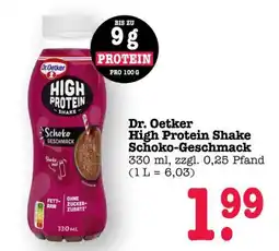 Scheck-in-Center Dr. Oetker High Protein Shake Schoko-Geschmack Angebot