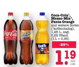 Scheck-in-Center Coca-Cola, Mezzo-Mix, Fanta Orange Angebot