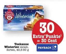 Scheck-in-Center Teekanne Wintertee Angebot