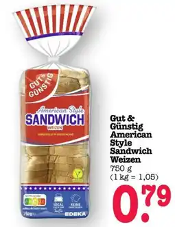 Scheck-in-Center Gut & Günstig American Style Sandwich Weizen Angebot