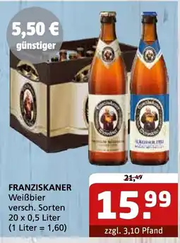 Getränke Quelle FRANZISKANER Weißbier Angebot
