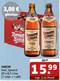 Getränke Quelle SIMON Hell, Spezial Angebot