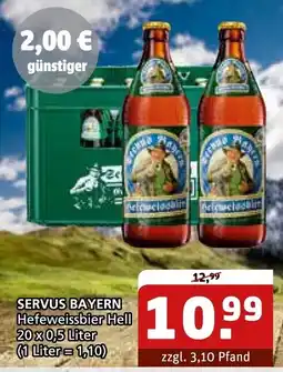 Getränke Quelle SERVUS BAYERN Hefeweissbier Hell Angebot