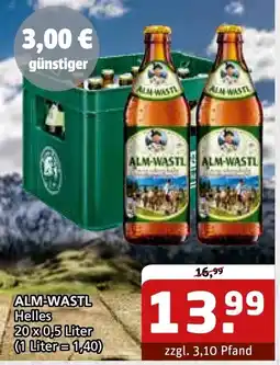 Getränke Quelle ALM-WASTL Helles Angebot