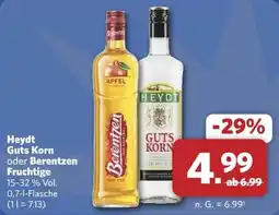 Combi Heydt Guts Korn oder Berentzen Fruchtige Angebot