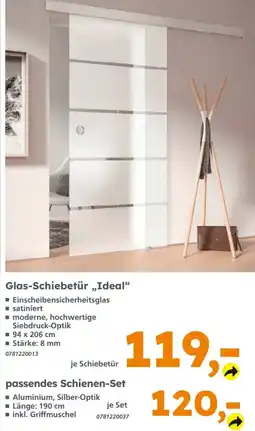 Globus Baumarkt Glas-Schiebetür „Ideal“ Angebot