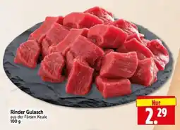 Edeka Herkules Rinder Gulasch aus der Färsen Keule Angebot